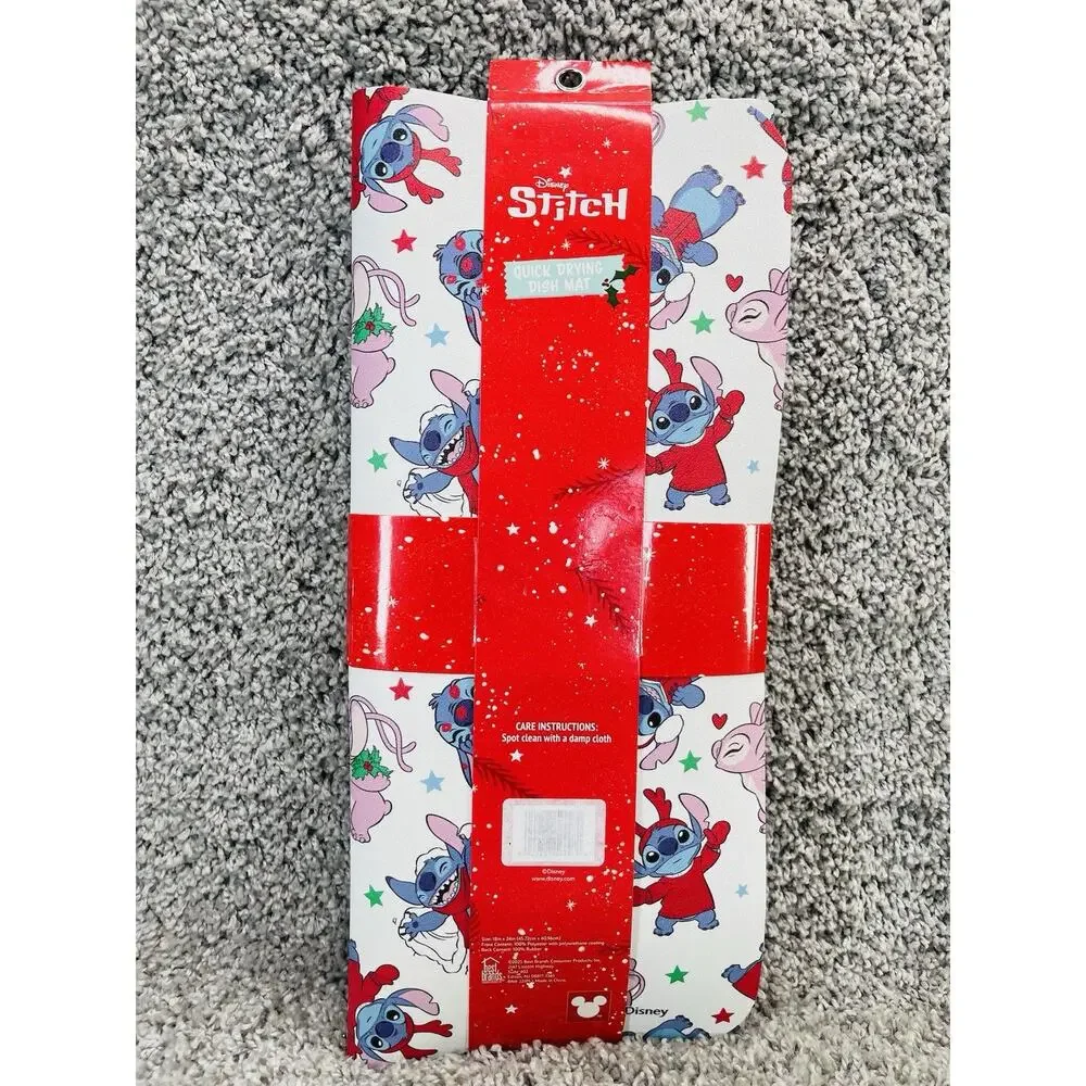 Disney Stitch Quick Drying Dish Mat Christmas Xmas 18